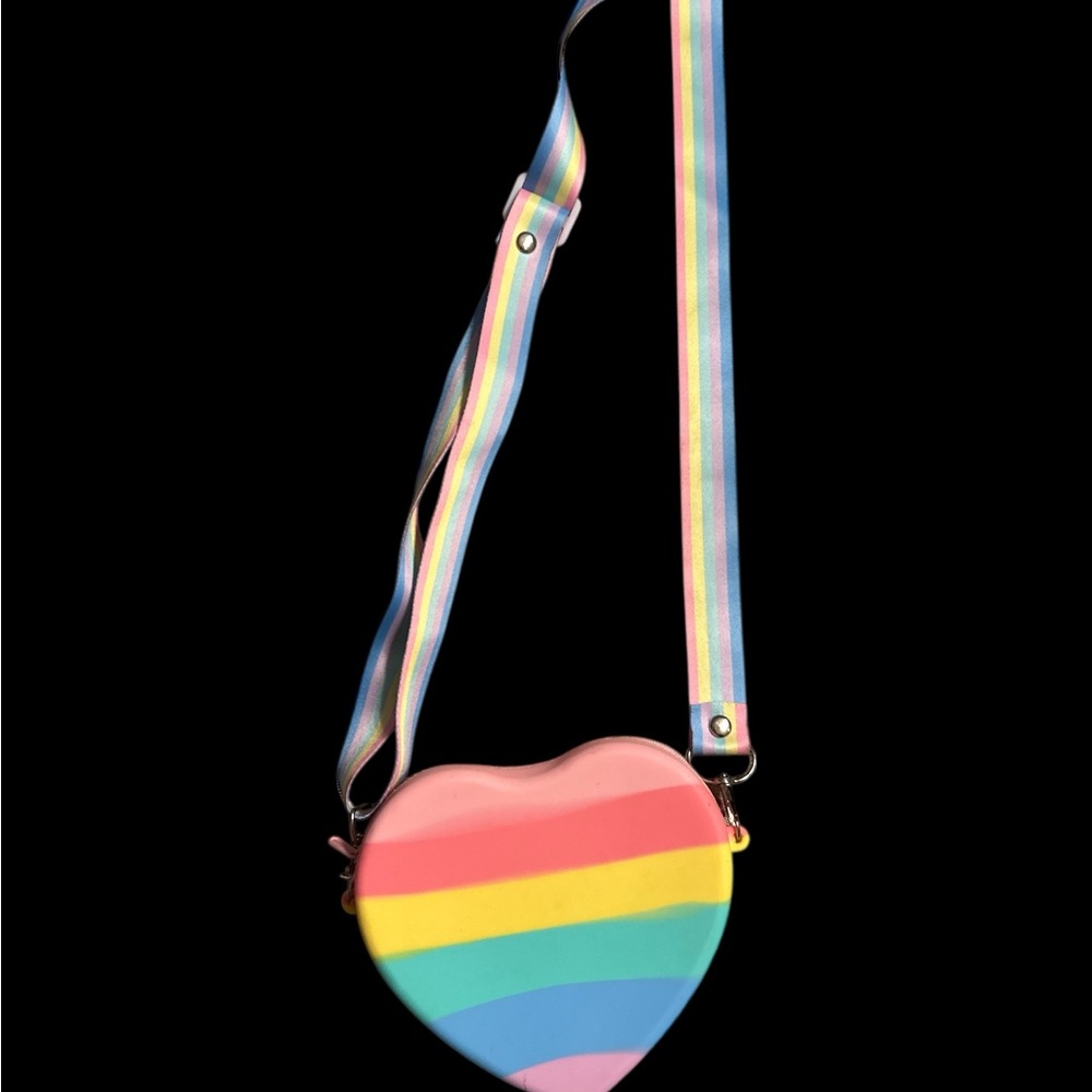 Colorful Heart Pop It Kids Crossbody Bag - Picture 2 of 3